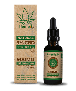 Alternative view of HEMPIT NATURAL 9% CBD Kenderkivonat MCT Olajjal